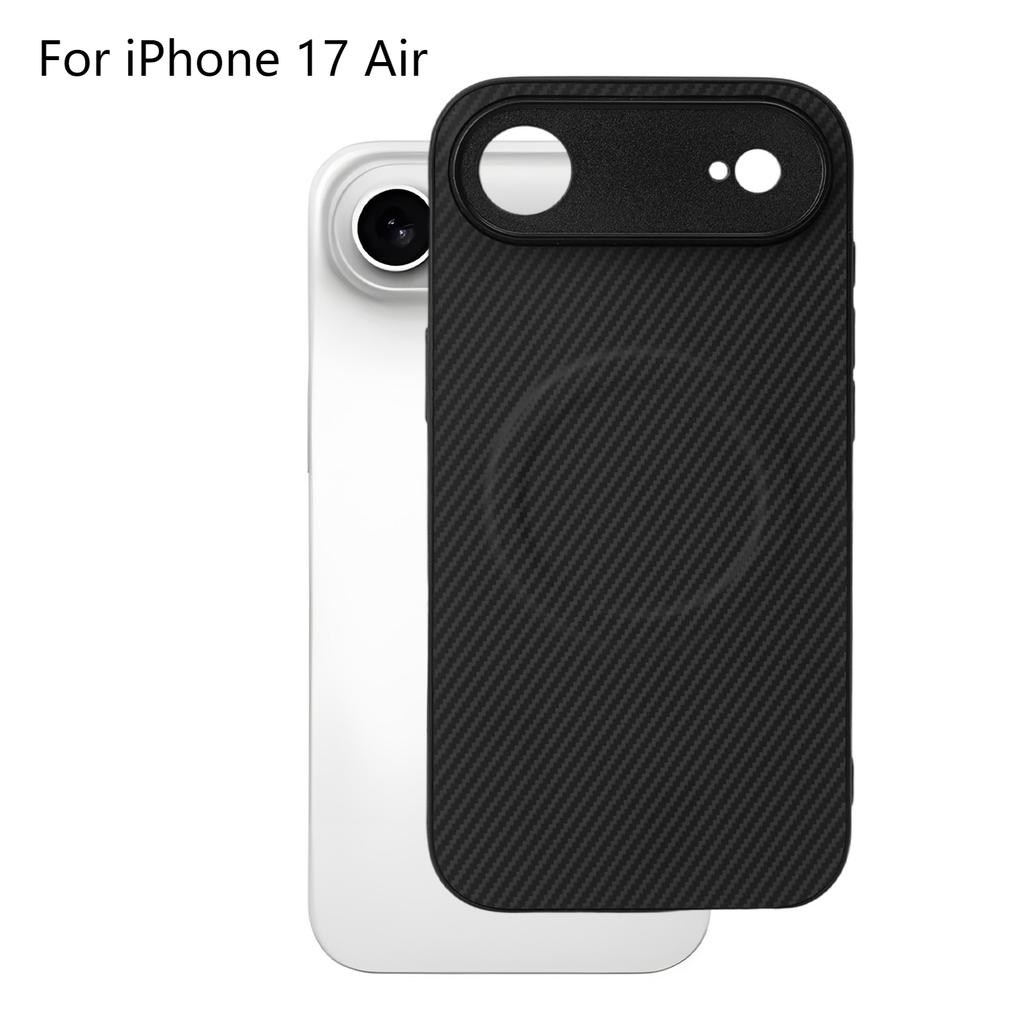 Carbon Fiber for 17 Pro Case Strong Magnetic Phone Case Slim Thin Smooth TPU Bumper for 17/17 Pro/17 Air/17 ProMax