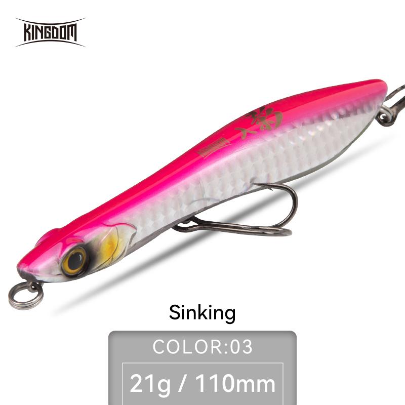 Kingdom Плавающая рыболовная приманка-карандаш 95 мм 110 мм тонущая жесткая приманка для дальнего заброса, приманка для ловли рыбы, поплавки для приманки для ловли щуки