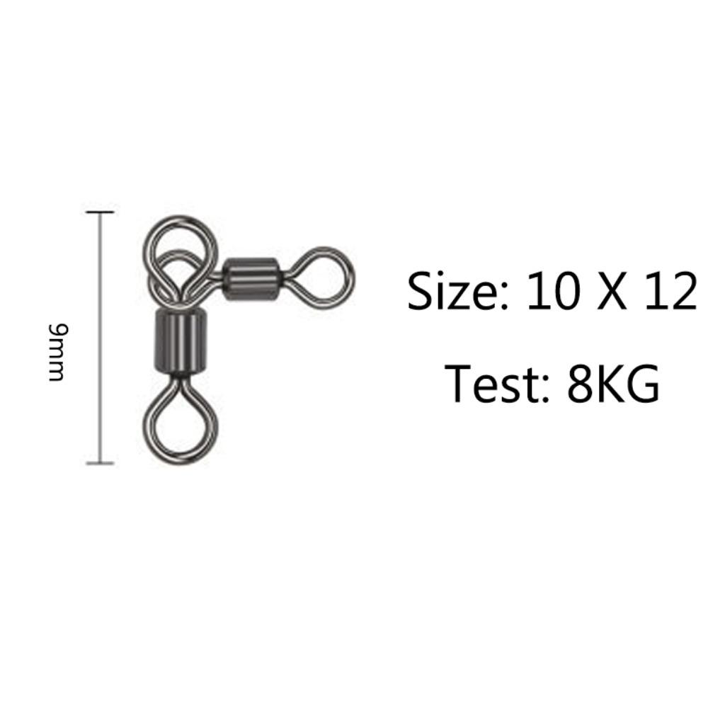 Sea Boat Swivels Triangle Joint Fishingline Connector Fishing Swivel Rolling Fishing Connector