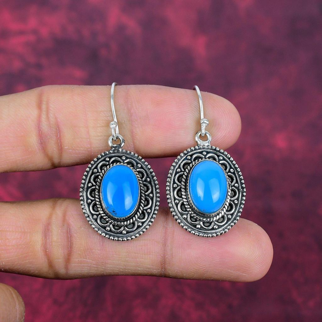 Серьги из бирюзы «Спящая красавица», ювелирные изделия из цельного серебра 925 пробы с драгоценными камнями, серьги ручной работы, на День благодарения