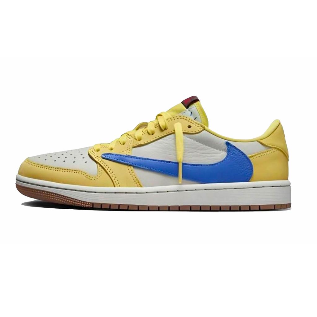 Travis Scott x Jordan Air Jordan 1 Белый Красный Крючок 7.0 Низкие Винтажные Баскетбольные Кроссовки Унисекс Черный Белый Красный DZ4137-700(Команда1282-)