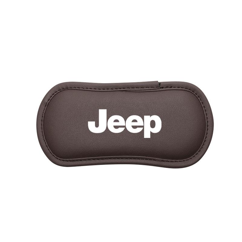 1 шт. Кожаная автомобильная подушка, автомобильная накладка на колено, эластичная подушка для ног из пены с памятью для Jeep Renegade Wrangler JK Grand Cherokee WJ XJ Willys Compass Command