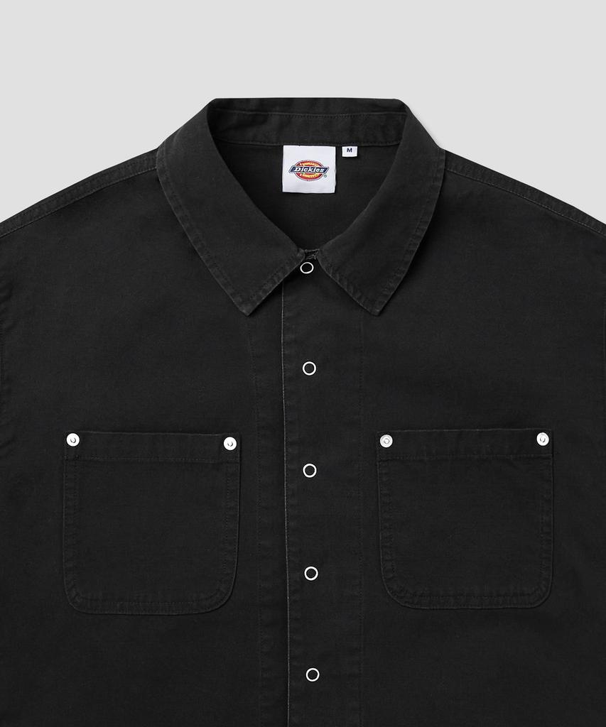 Dickies Рабочая рубашка из стираного утиного холста, черная