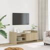 VidaXL TV Cabinet Sonoma Oak 100x35x40 Cm Engineered Wood, TV Stand, TV Sideboard, Multimedia Cabinet, TV Bench, Cabinet 848376
