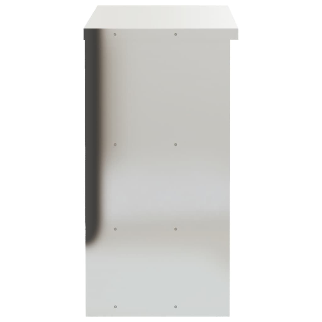 Wall Mounted Kitchen Cabinet with Shelves Stainless Steel