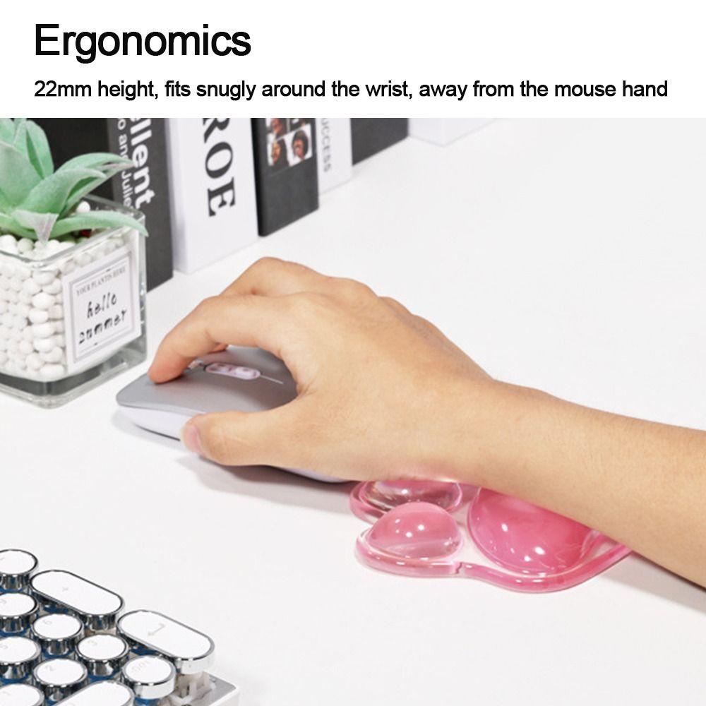 Transparent Cute Cat's Paw Shaped Mouse Pad Wrist Guard Non Slip Protection Hand Support Desktop Laptop Mouse Pad Wrist Rest
