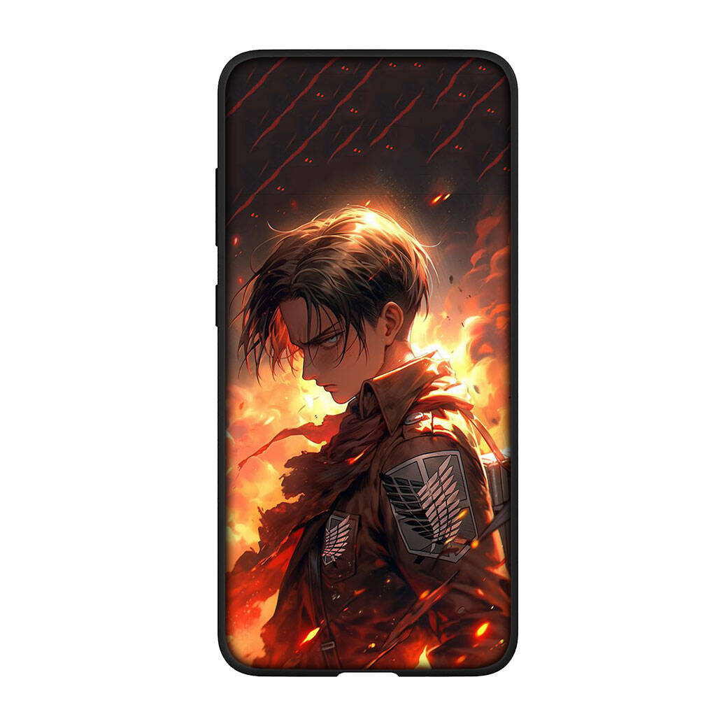 Для iPhone 17 16 15 Xiaomi Poco F7 F8 X7 C85 C75 C71 M8 Redmi Note 14 13 12 11 Pro Max 14C 13C 15C A3 A4 Чехол для телефона Леви Эрен Йегер Атака титанов