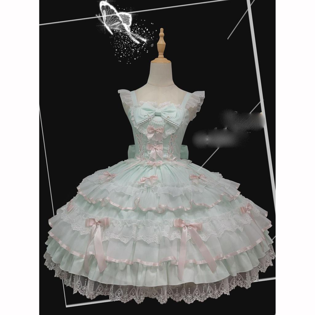 Lolita Doll Colors Women Girls Cute Pink Black Red Sweet