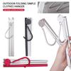 Outdoor Foldable Non-Slip Coat Drying Rack Aluminum Closet Organizer For Travel Hotel Camping Portable Clothes Hangers