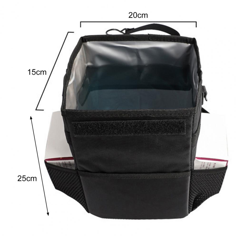 Waterproof Car Trash Can Bin Auto Car Accessories Organizer Garbage Dump For Trash Can Cars Storage Pockets Closeable Portable