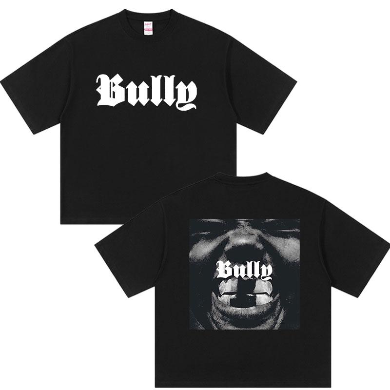 2026 New Album Bully Kanye West Graphic T Shirt Unisexs Rap Gothic Fashion Oversized Cotton Tshirt Retro Hiphop Clothing Tshirts