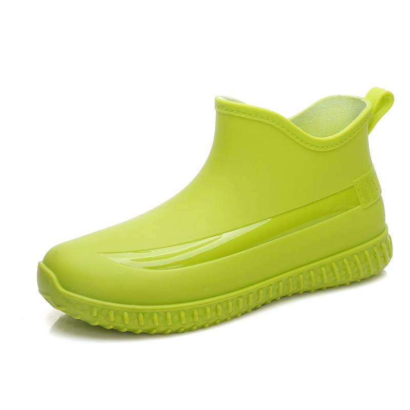 Непромокаемая обувь женская нескользящая зимняя обувь для воды водонепроницаемая резиновая обувь женские уличные нескользящие ботинки мягкие короткие резиновые сапоги