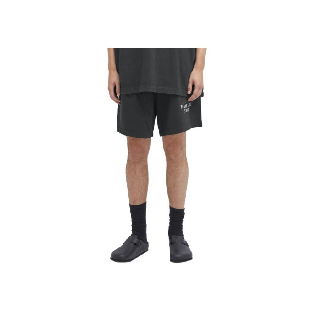 Fear of God Футбольные шорты Essentials Heavy Jersey, черные, мужские, 160BT244160F