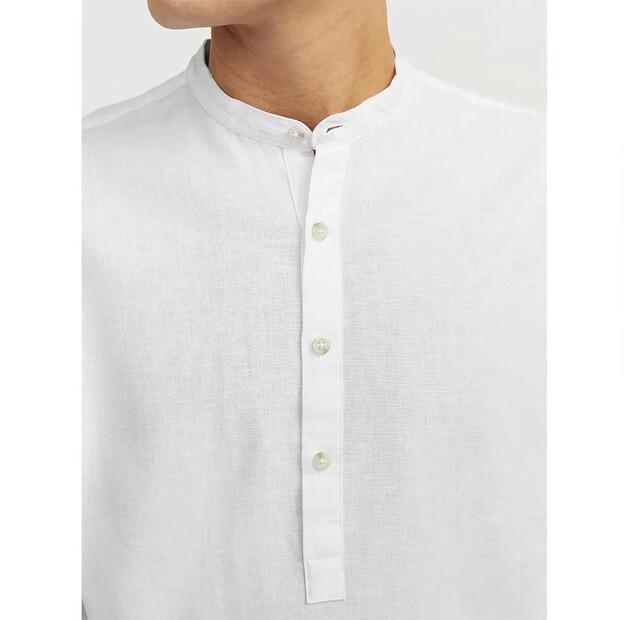 Jack & Jones Summer Half Placket Linen рубашка с длинным рукавом