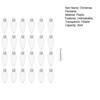 6/12/24Pcs 35ml Christmas Pendants with Screw Off Cap Fillable Clear Plastic Christmas Tree Light Bulb Hanging Decor for Party