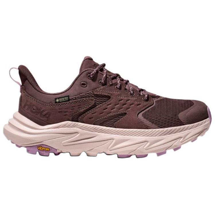 HOKA One One Anacapa 2 Low Gore-Tex Comfortable Slip-Resistant Durable Low-Top Hiking Shoes Women Hiking Shoes Brown 1142830F-SYQ