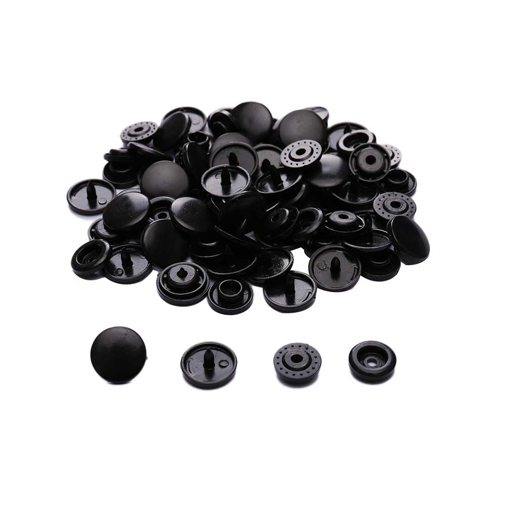 T5 пластиковые застежки-кнопки, 50 комплектов, папка для сумок, темная пряжка, аксессуары для одежды из смолы для детской одежды