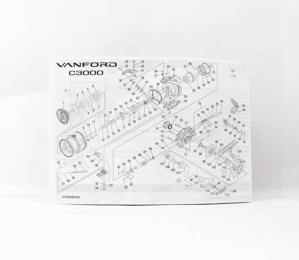 SHIMANO Катушка спиннинговая Vanford C3000 VFC3000A 2024 (9917)