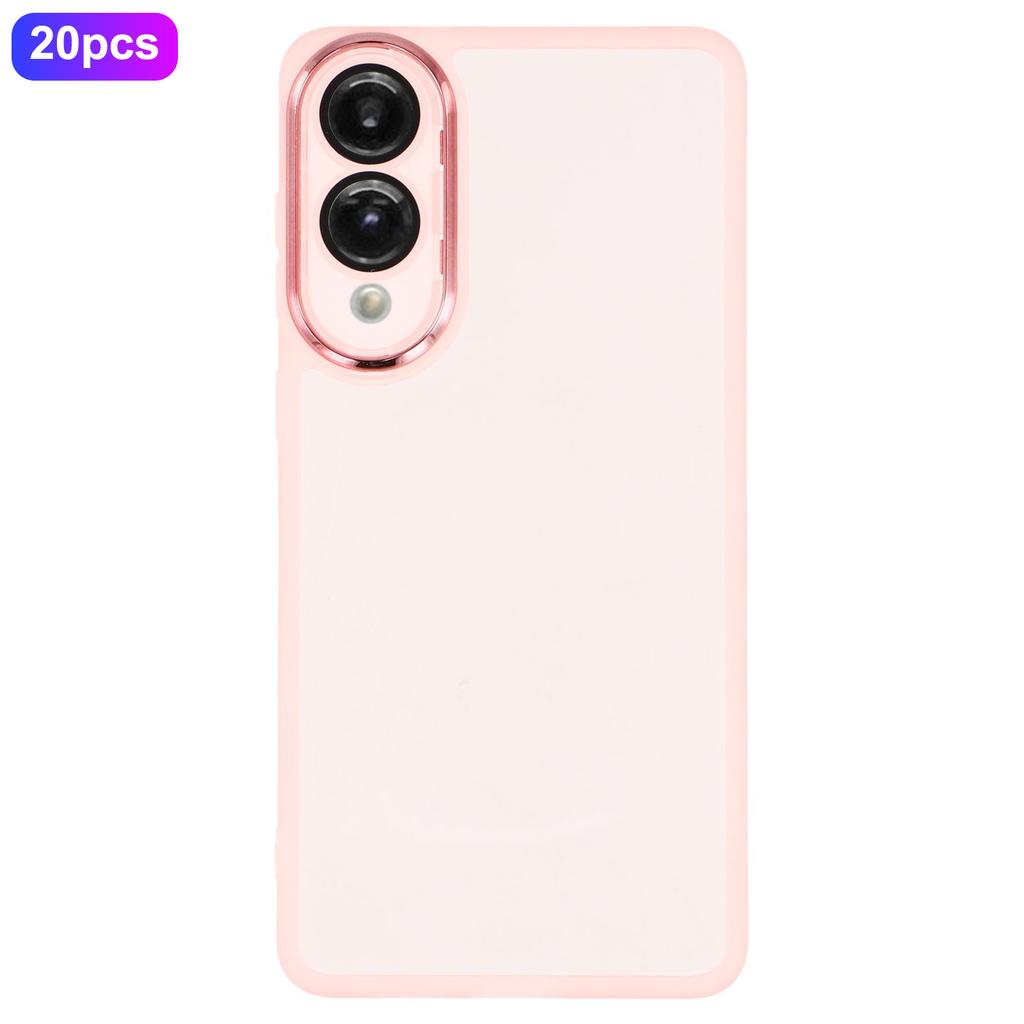 Bulk Purchasing 20Pcs For Samsung Galaxy S25 Edge Case Electroplated Camera Frame TPU Phone Cover Precise Cutouts