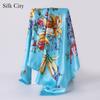 High-quality Luxurious Silk Scarves Headband Scarfs Neck Scarf For Women Chain Silk Scarf Women's Decorative Shawl