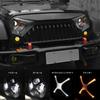 Motikvans Wrangler LED Headlights with Turn Signals and DRL Compatible with Wrangler Toyota FJ and Hummer Vehicle Inspection Set of 2 Round Headlights