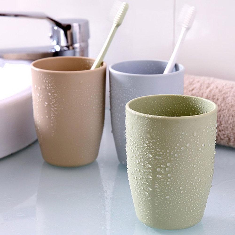 Portable Thick Circular Bathroom Toothpaste Cup Tumbler Tooth Mug Toothbrush Holder