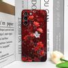 Ретро-художественный чехол для телефона с узором из красных цветов и цветов сливы для Samsung Galaxy A56 A14 A55 A16 A54 A36 A53 A52 A51 A50, мягкий чехол