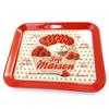 Les Trésors De Lily [M4899] - Поднос маленький 'Fait Maison' белый и красный (15х20 см)