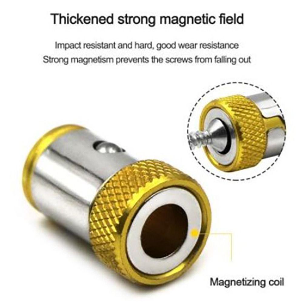 1Pcs Strong Anti-corrosion Powerful Ring Drill Tool Magnetic Ring Metal Screwdriver Bits Alloy
