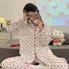 Cute  Women Sleep Pajamas Classic Casual Fashion Spring  Home Clothes Cartoon Print Sweet