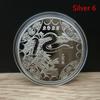 2025  Year Of The Snake Commemorative Coins Chinese Zodiac Medals 3D Relief Coins Collectibles  Year Coins