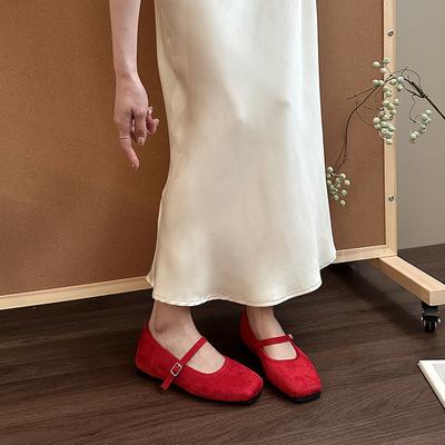 Модные универсальные балетки на скрытой платформе, французские ретро одинарные туфли, весна-лето 2025, уличная обувь, балетки с нежным ветром