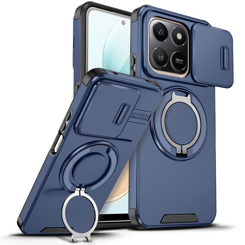 Для Honor 400 Smart 5G X7D X8D Защитная крышка-броня с защитой объектива камеры-слайдера Funda Для Honor X5C Plus Защитные бамперы военного класса Чехол с кольцом