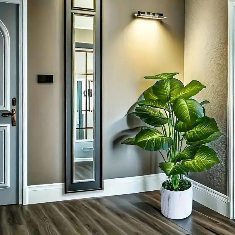 Искусственные зеленые растения кустарники стебли домашний сад внутренний наружный декор