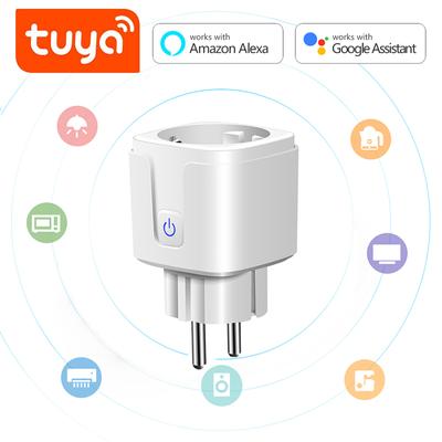 Приложение Smart Life Смарт-переключатель Wi-Fi 16A Дистанционное голосовое управление Розетка монитора мощности Розетка синхронизации Работа с Alexa Google Home