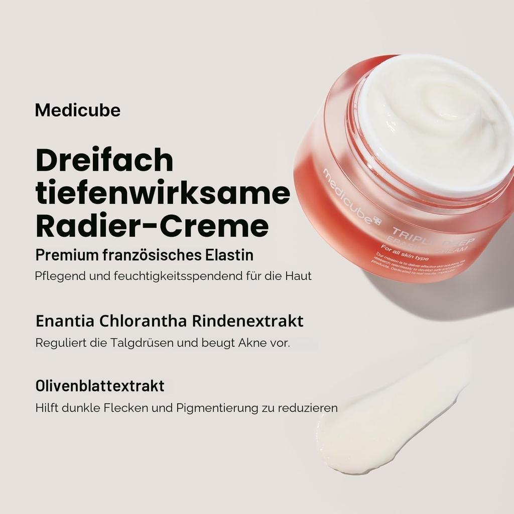 [medicube] Triple Collagen Cream (Collagen+Hyaluronic Acid+Niacinamide+Shea Butter) l Hydrating Moisturizer