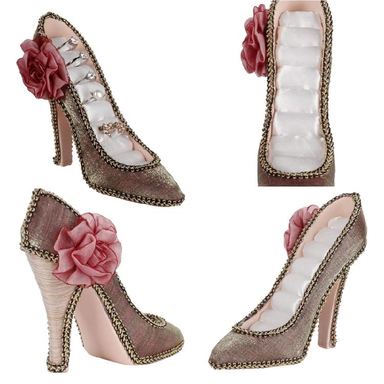 Многофункциональные органайзеры для украшений в форме туфель на высоком каблуке для демонстрации серег, ожерелий, колец и декоративных предметов