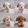 Cute Dog Plush Doll With Bone Decor And Letter Embroidery For Children And Fans