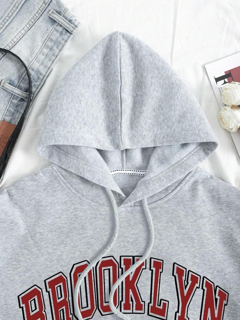Brooklyn 1898 New York City USA Sweatshirt Male Casual Fleece Hooded Autumn Crewneck Hoodies Simple Oversized Men's Tops