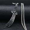 Arabian Talib Sword Men's Sword Necklace Pendant Necklace