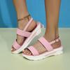 Fashion Buckle Platform Sandals Women's 2024 Summer Thick Sole Non-Slip Sandalias Mujer Outdoor Lightweight Sports Sandals White