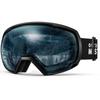 OutdoorMaster Горнолыжные очки, Двухслойная линза, Широкий угол обзора 180°, Защита от УФ-лучей, OTG, Совместимы с очками, Антизапотевание, Снежные очки, Сноуборд