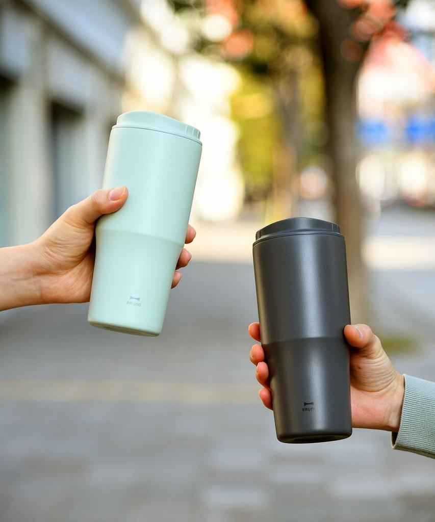 BRUNO Straw No 2-Way Tumbler, Large, Purple, Size, BHK323-PU