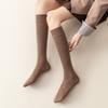 Female Autumn and Winter Pure Color Pressure Show Thin Leg Socks