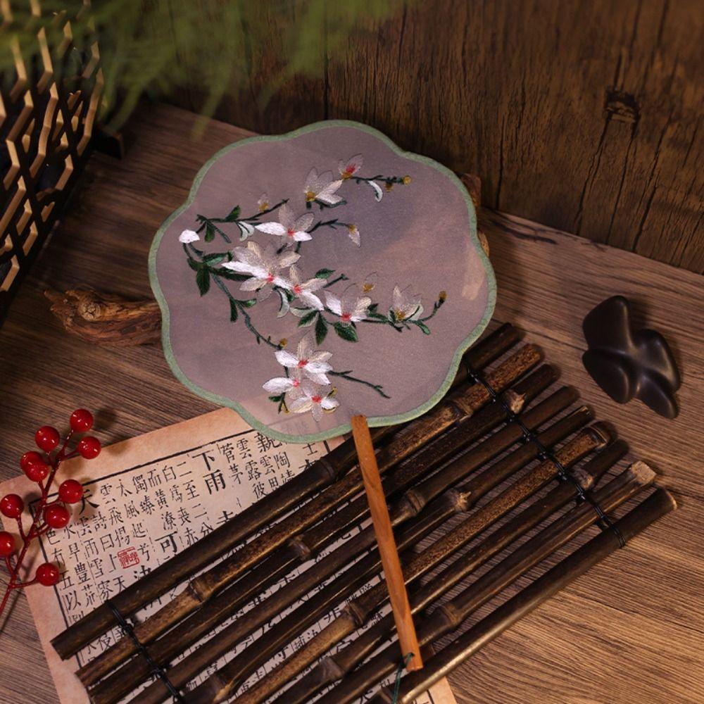 С подвеской в китайском стиле Веер Туан Веер из шелка Классический вышитый Веер Китайская свадьба