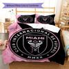 Inter Miami CF Pattern Bedding,Quilt Set Quilt Cover Pillowcase Home Birthday Gift(1 * duvet cover + 2 * pillowcase, without core)