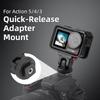 FLYMILE Крепление для камеры DJI Osmo Action 5 Pro Быстросъемное основание Аксессуары для экшн-камер