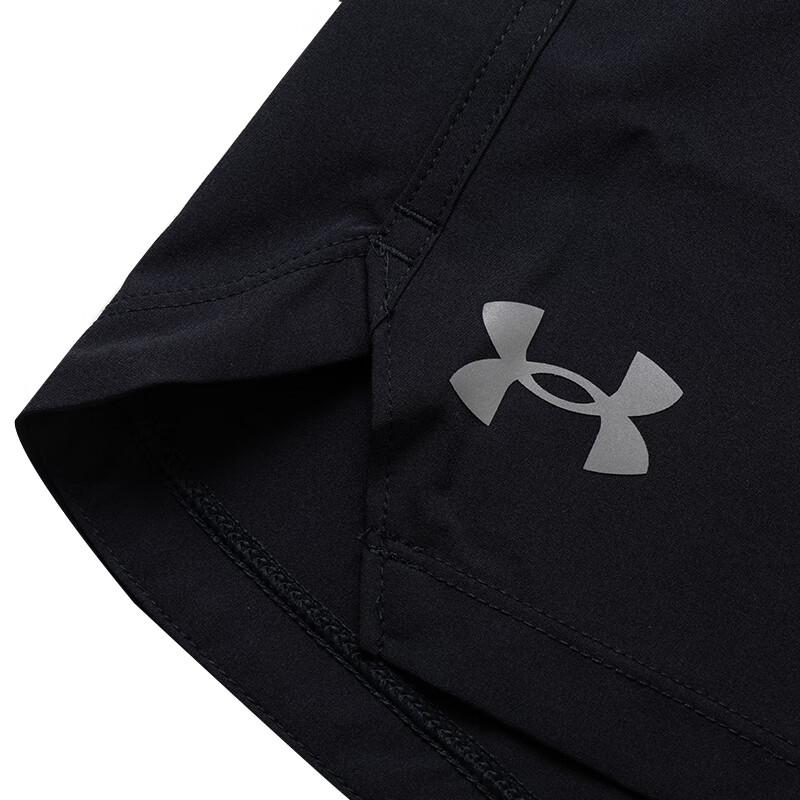 Under Armour Дышащие повседневные шорты с поясом, однотонные мужские штаны, черные 1351189-002