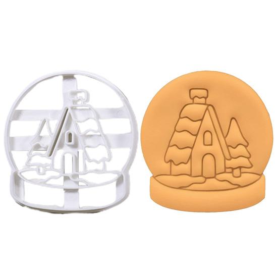 Yousheng Cookie Mold Snowball Snowman Santa Claus Shaped Christmas Cutting Mold Festive DIY Biscuit Mold for Holiday Party