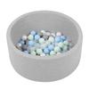 Ball Pool Ball Pool for Baby Kids 70x30cm/150 Balls Round, Light Grey: Pearl/transparent/baby Blue/mint